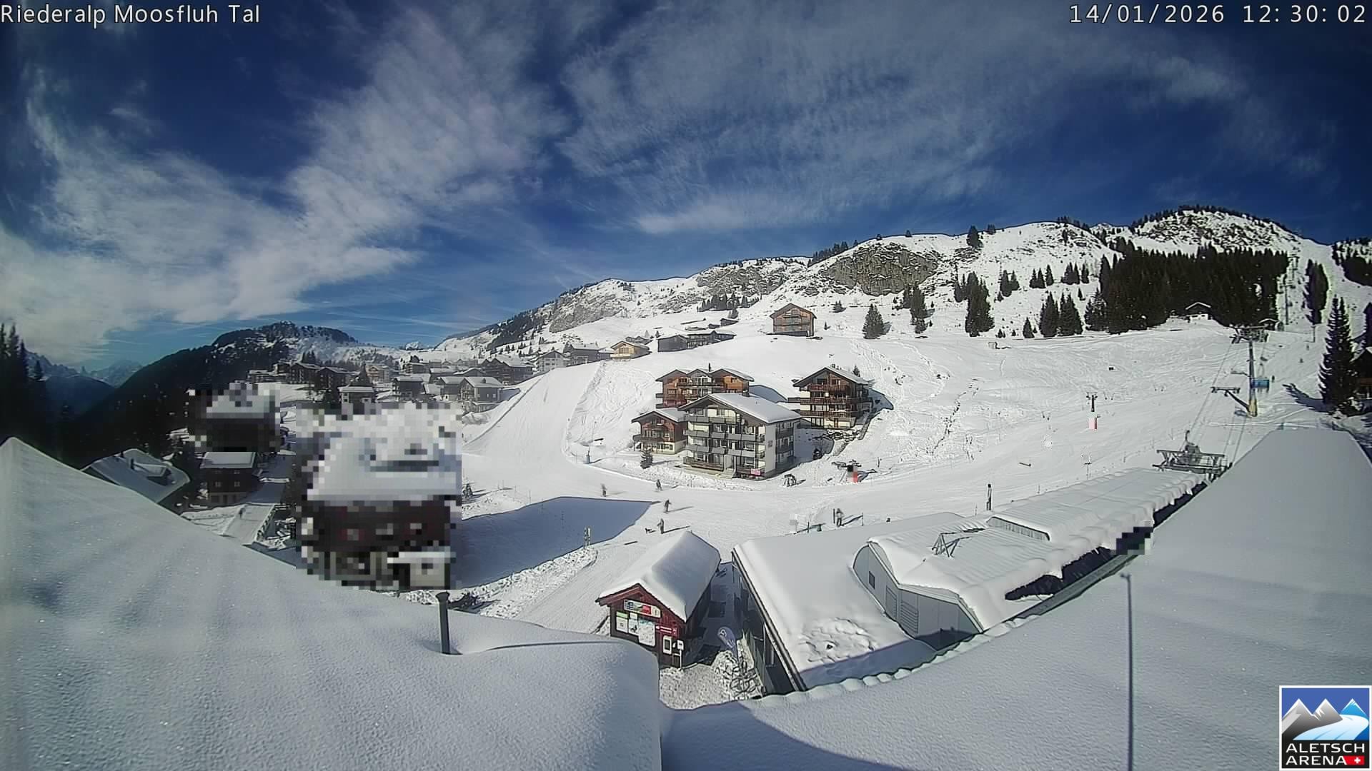 Archived image Webcam Riederalp - Village