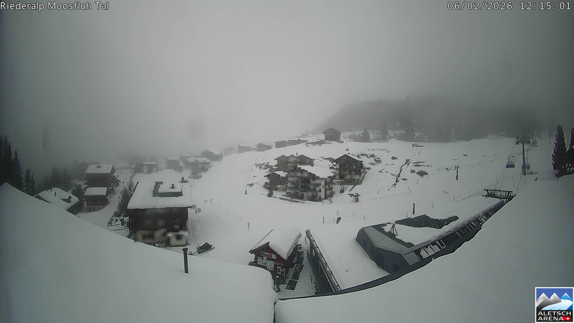 Archiv Foto Webcam Riederalp: Dorfmitte