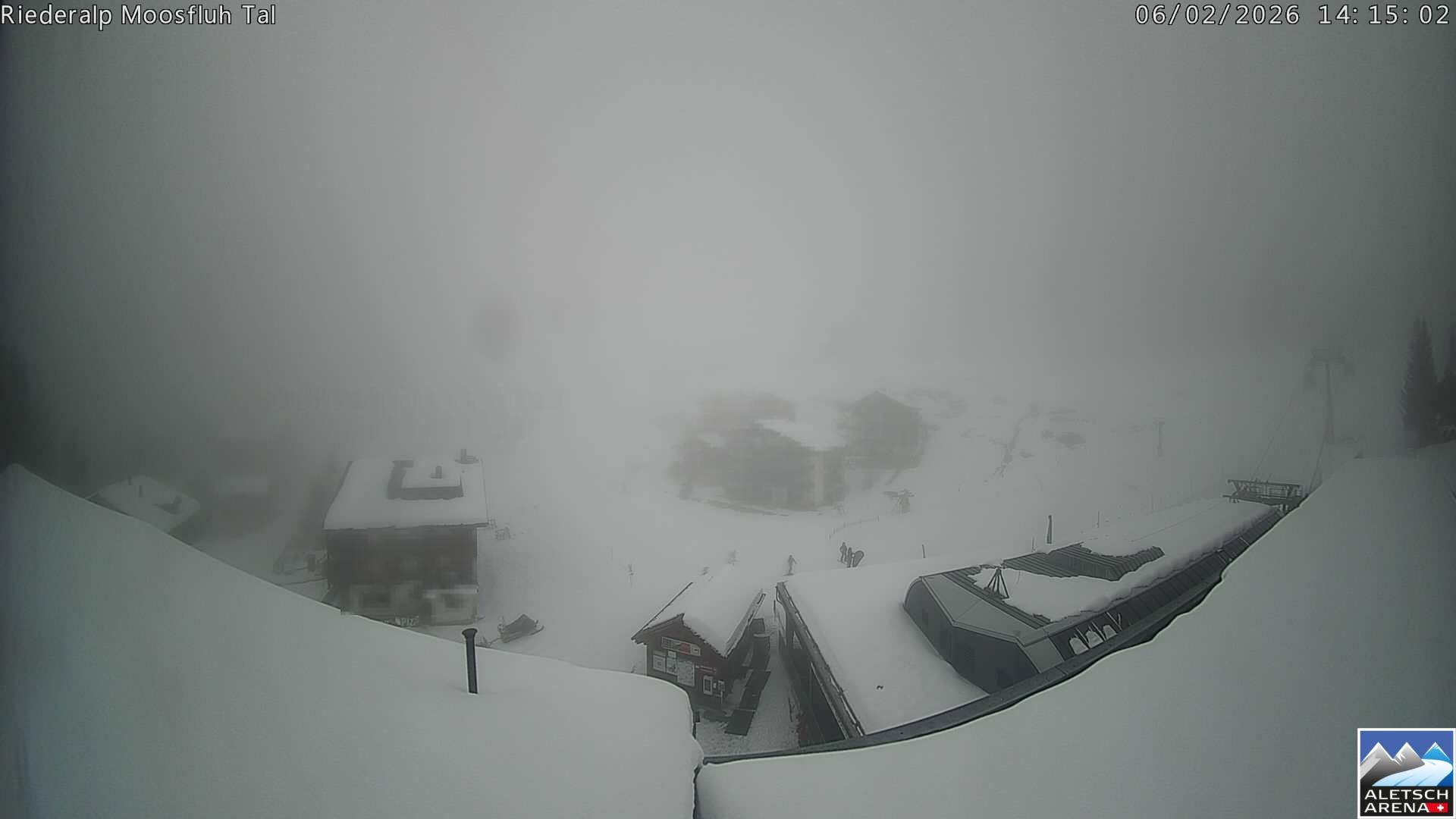 Archiv Foto Webcam Riederalp: Dorfmitte