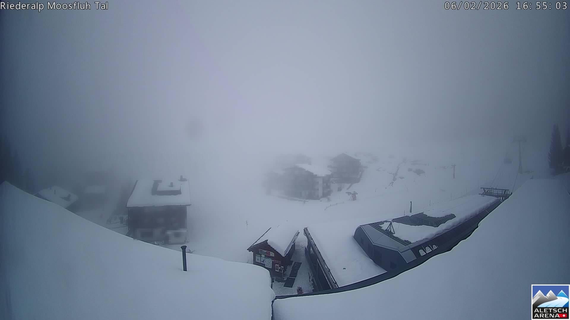 Archiv Foto Webcam Riederalp: Dorfmitte