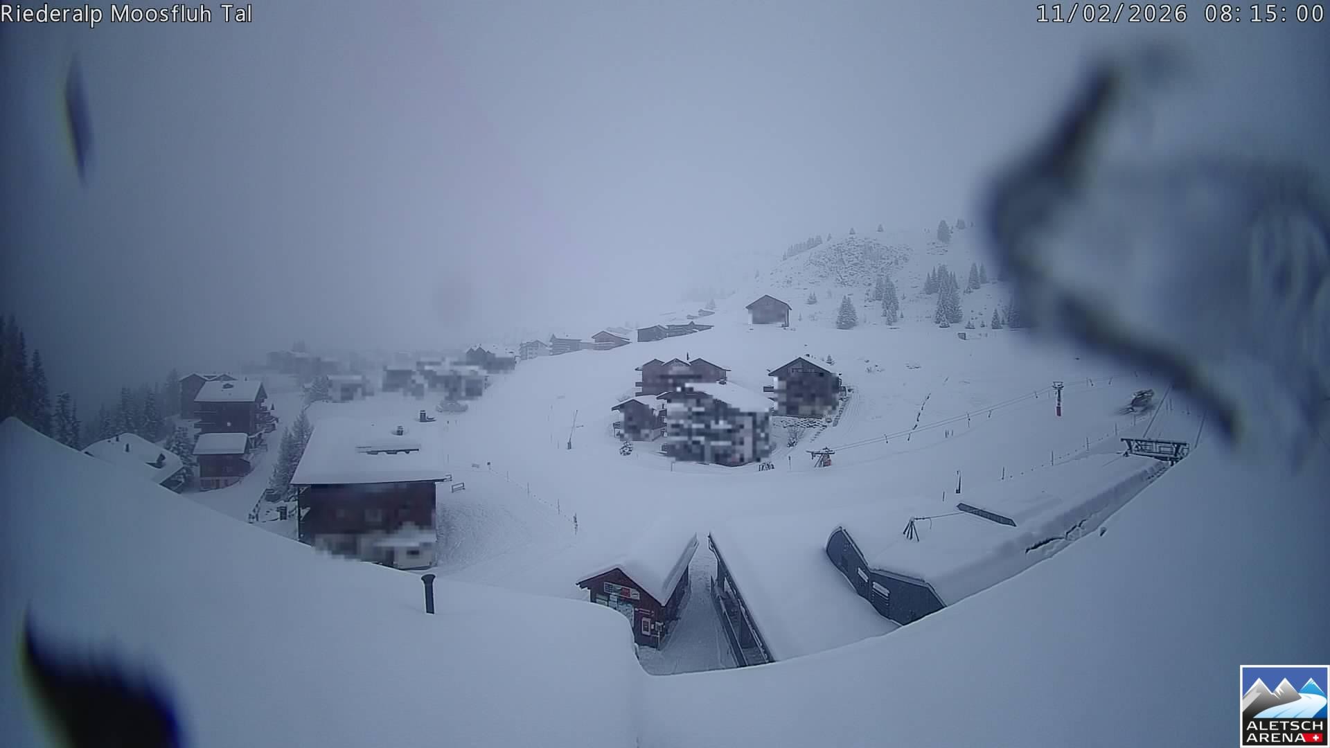 Archiv Foto Webcam Riederalp: Dorfmitte