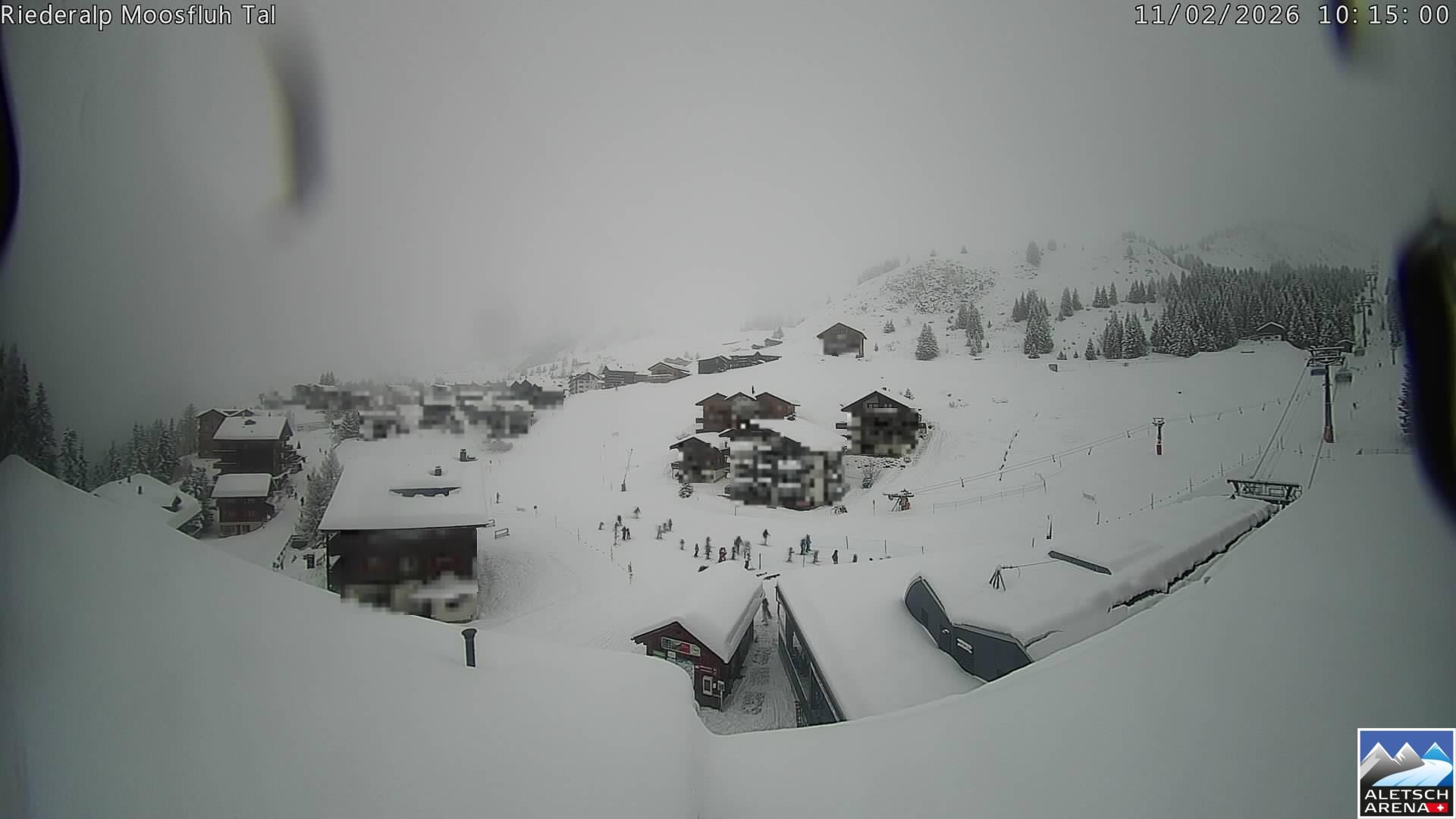 Archiv Foto Webcam Riederalp: Dorfmitte
