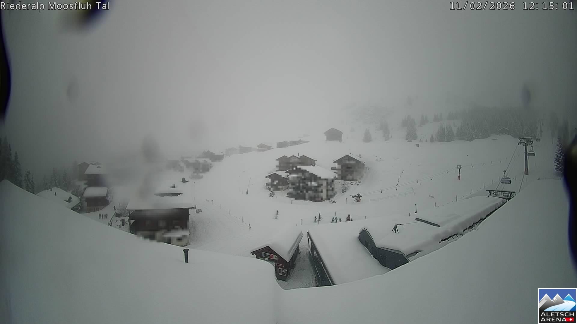 Archiv Foto Webcam Riederalp: Dorfmitte