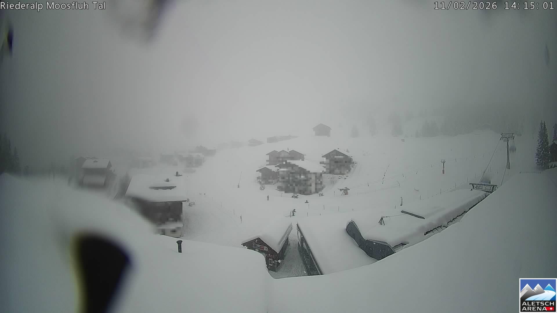 Archiv Foto Webcam Riederalp: Dorfmitte