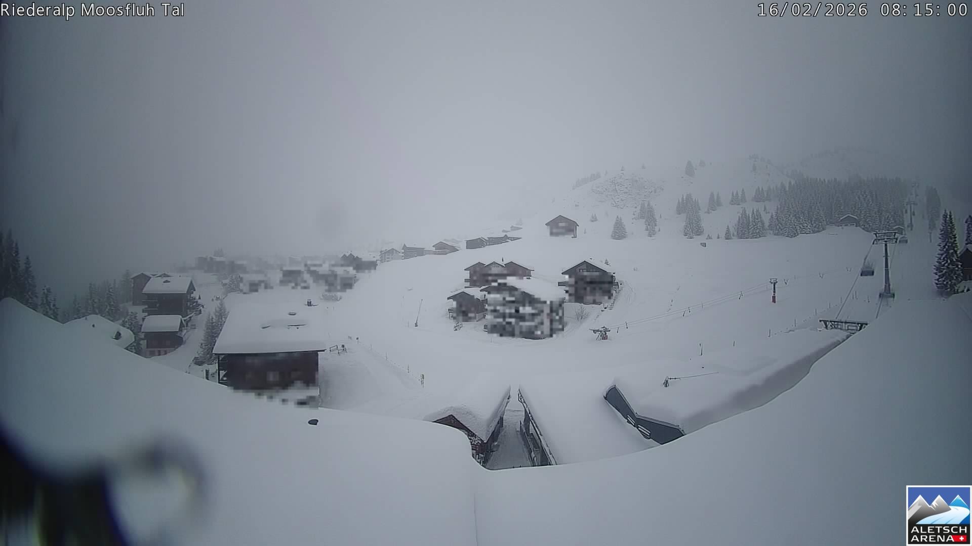 Archived image Webcam Riederalp - Village