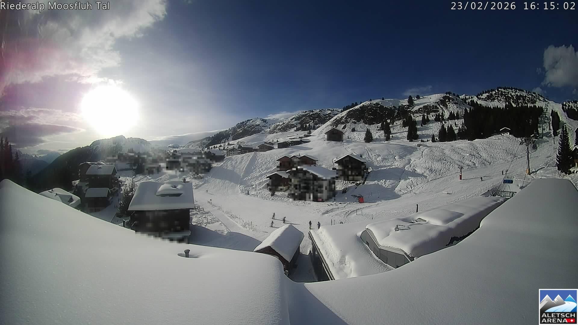 Archiv Foto Webcam Riederalp: Dorfmitte