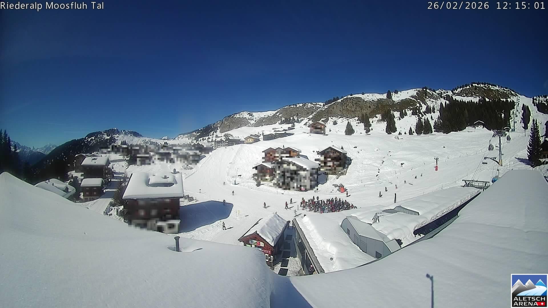 Archived image Webcam Riederalp - Village