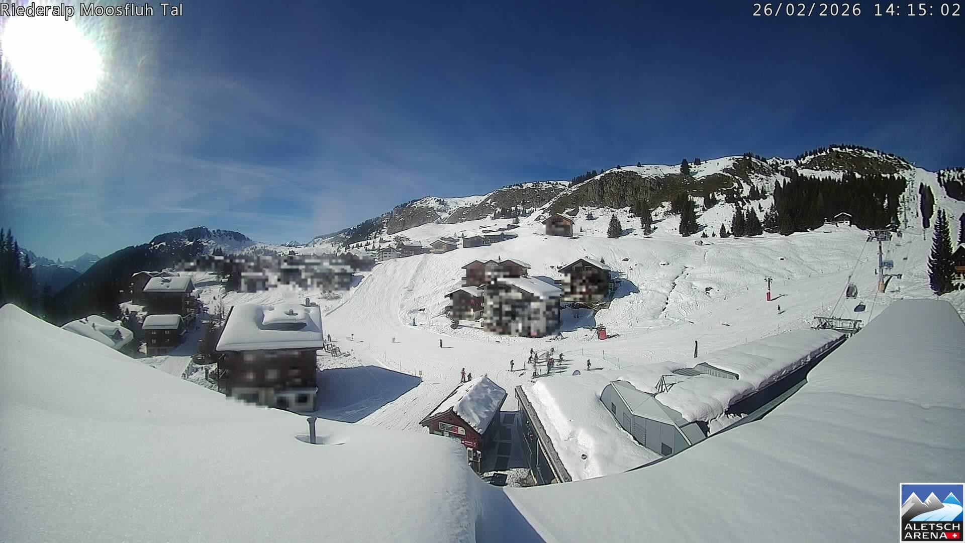 Archived image Webcam Riederalp - Village