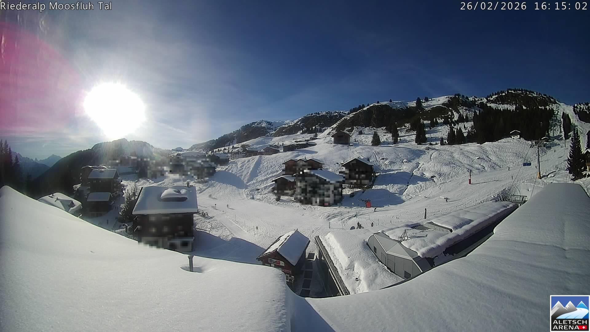 Archived image Webcam Riederalp - Village