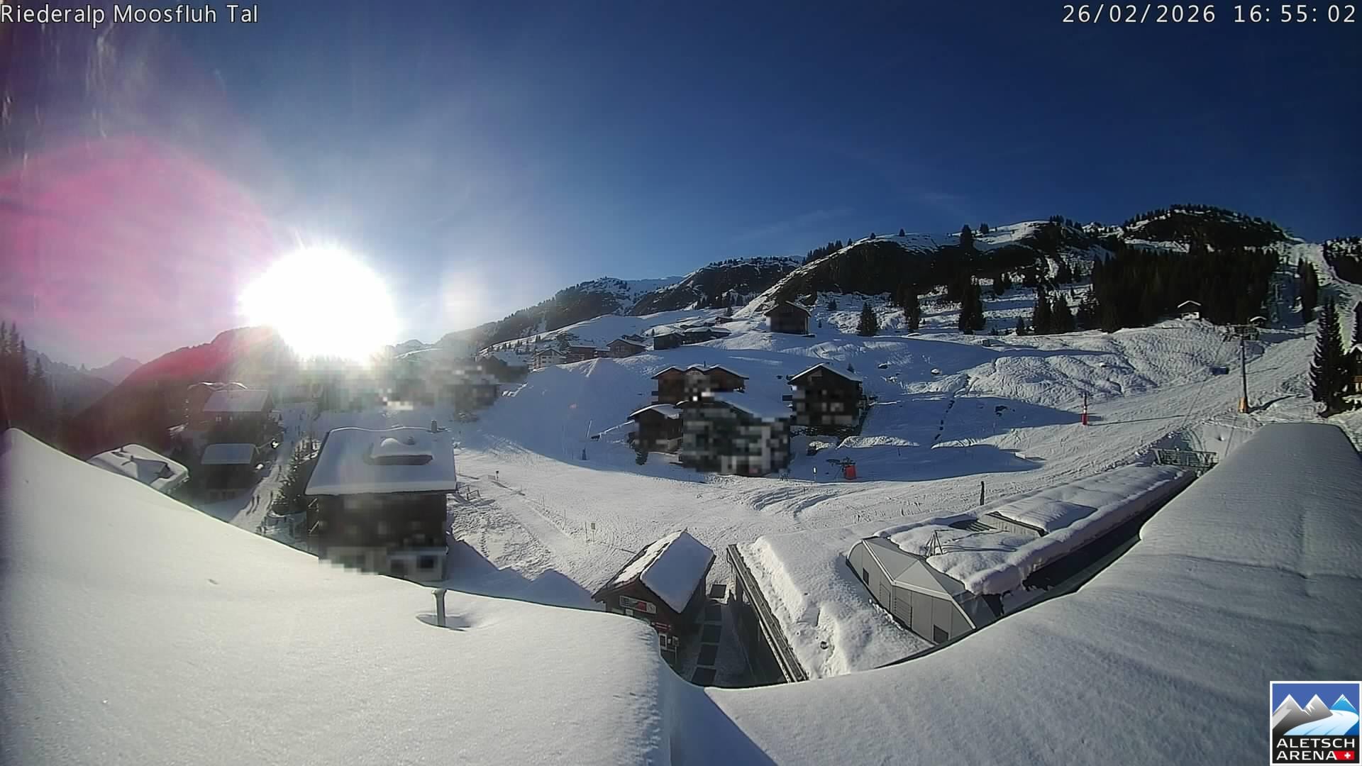 Archived image Webcam Riederalp - Village