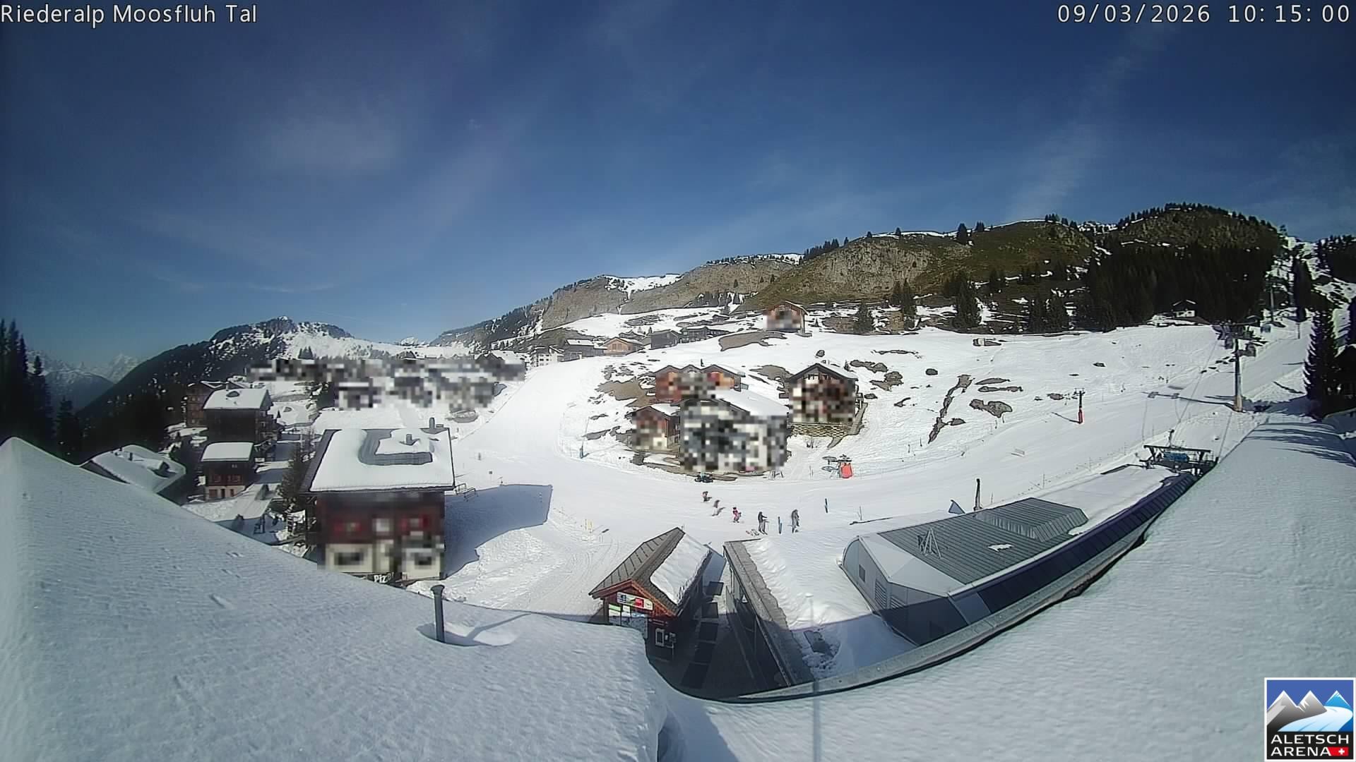 Archiv Foto Webcam Riederalp: Dorfmitte