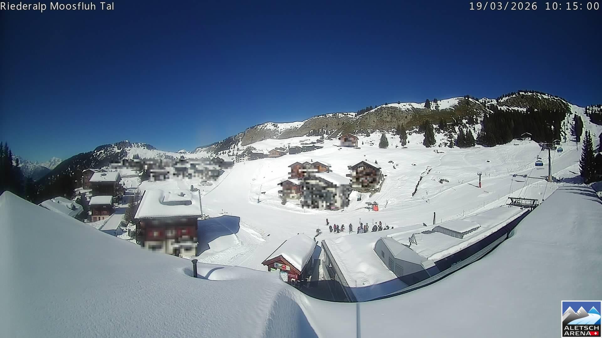 Archived image Webcam Riederalp - Village
