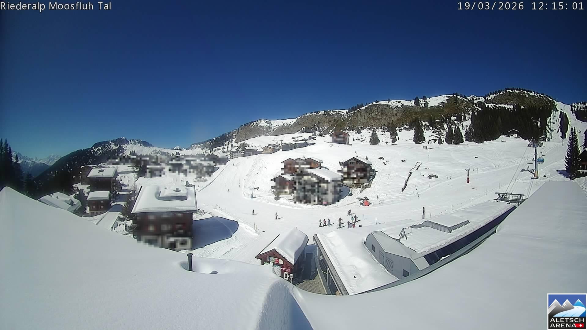 Archived image Webcam Riederalp - Village