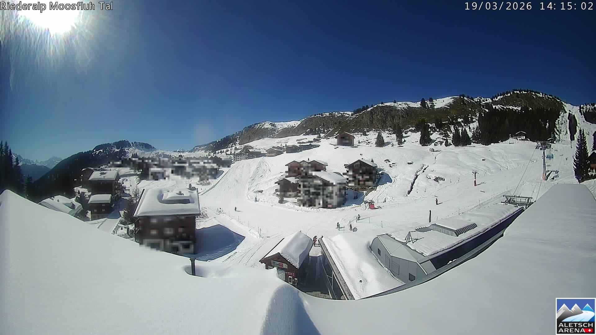 Archived image Webcam Riederalp - Village