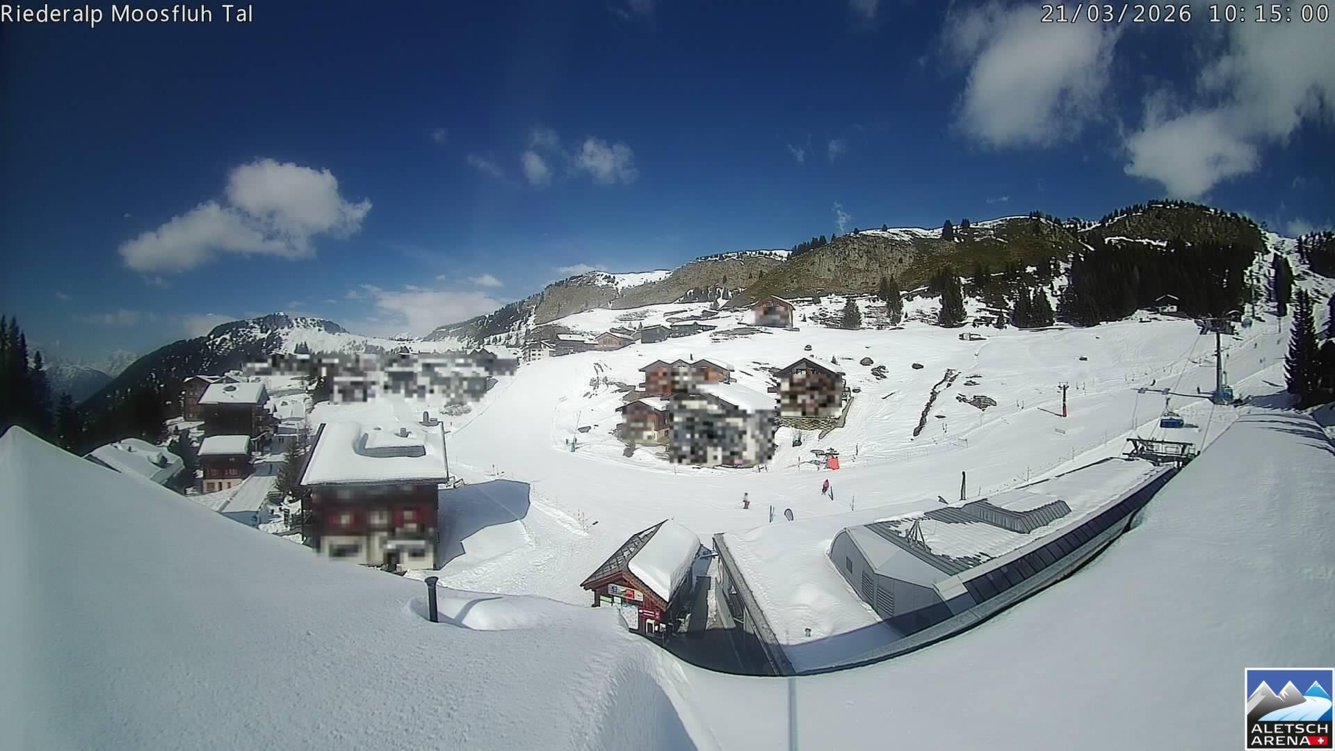 Archiv Foto Webcam Riederalp: Dorfmitte