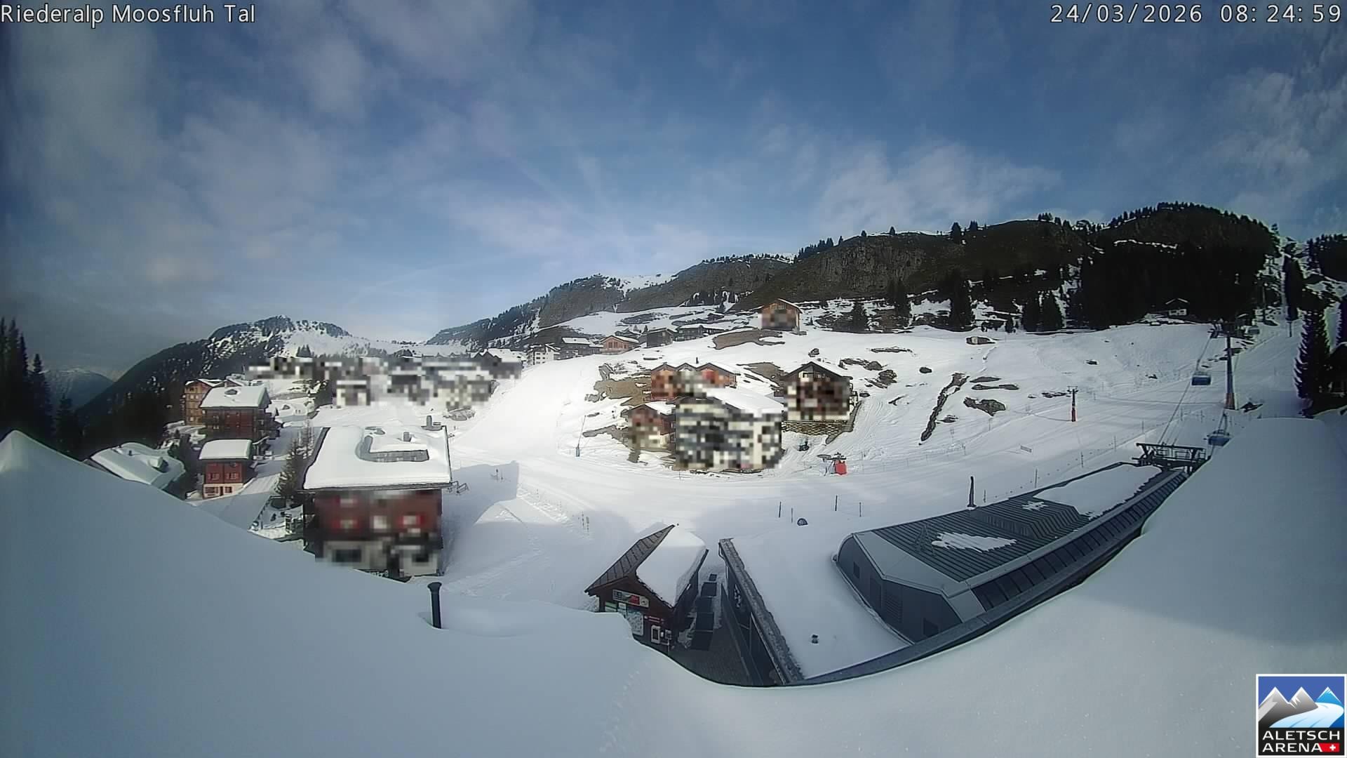 Archived image Webcam Riederalp - Village