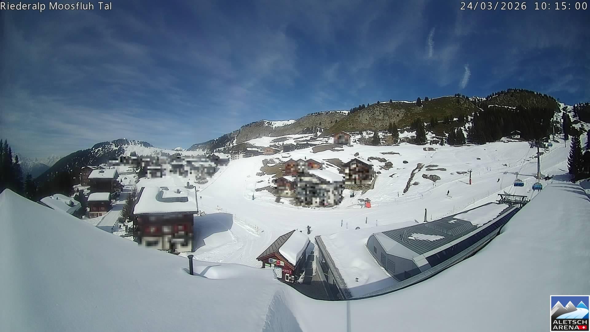 Archived image Webcam Riederalp - Village