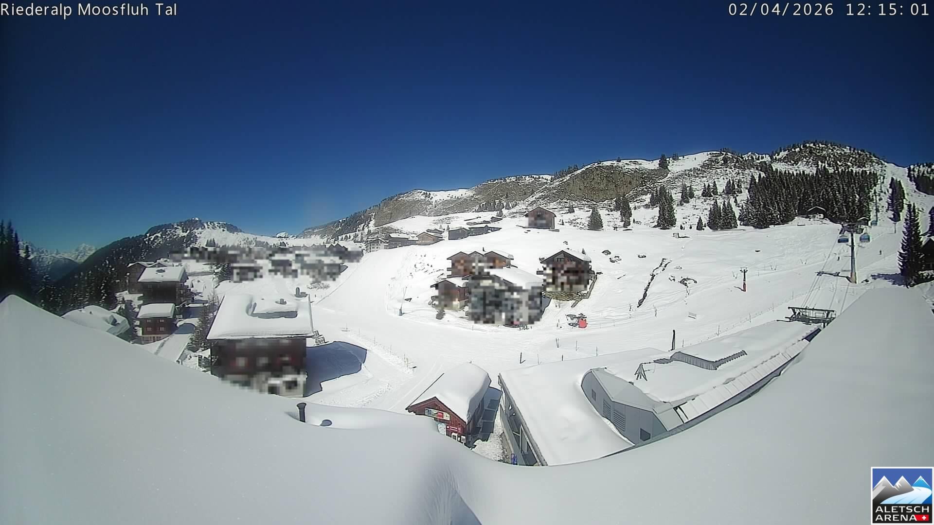 Archived image Webcam Riederalp - Village
