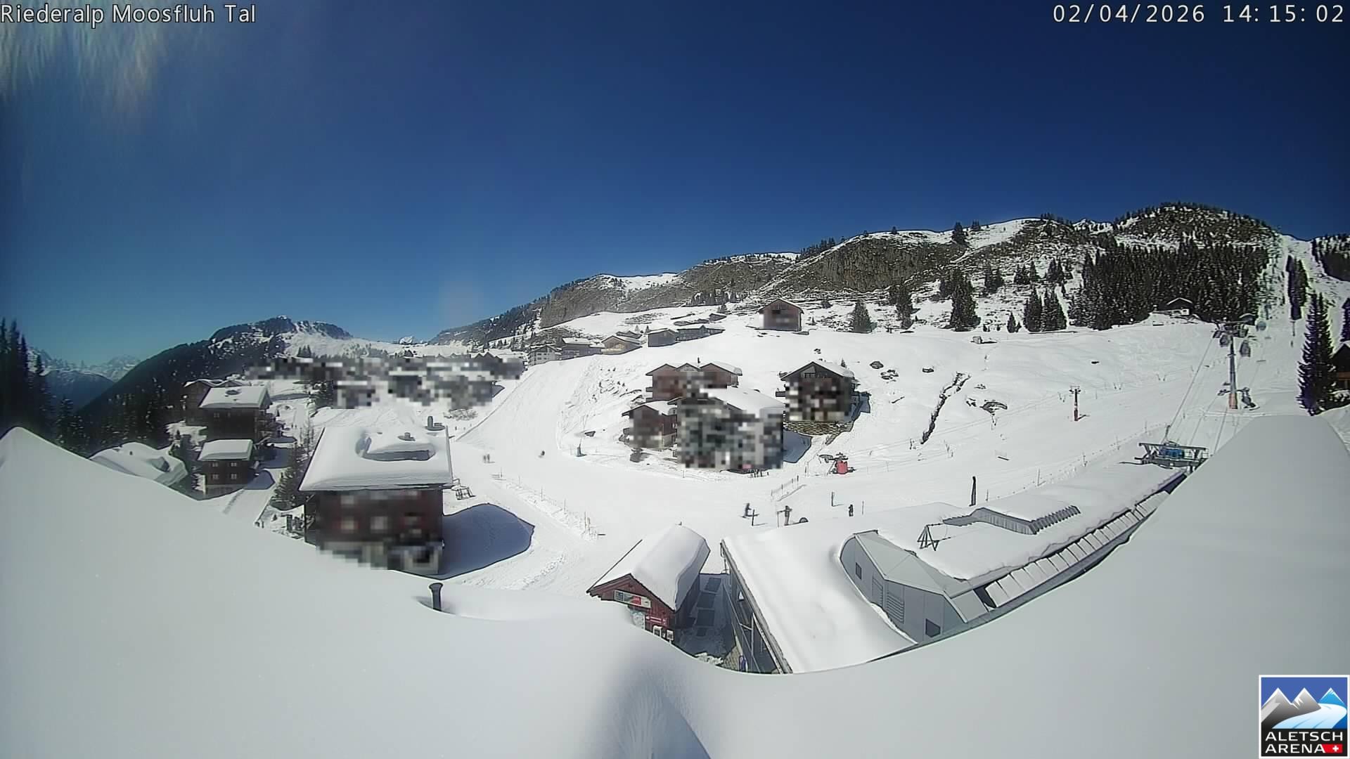 Archived image Webcam Riederalp - Village