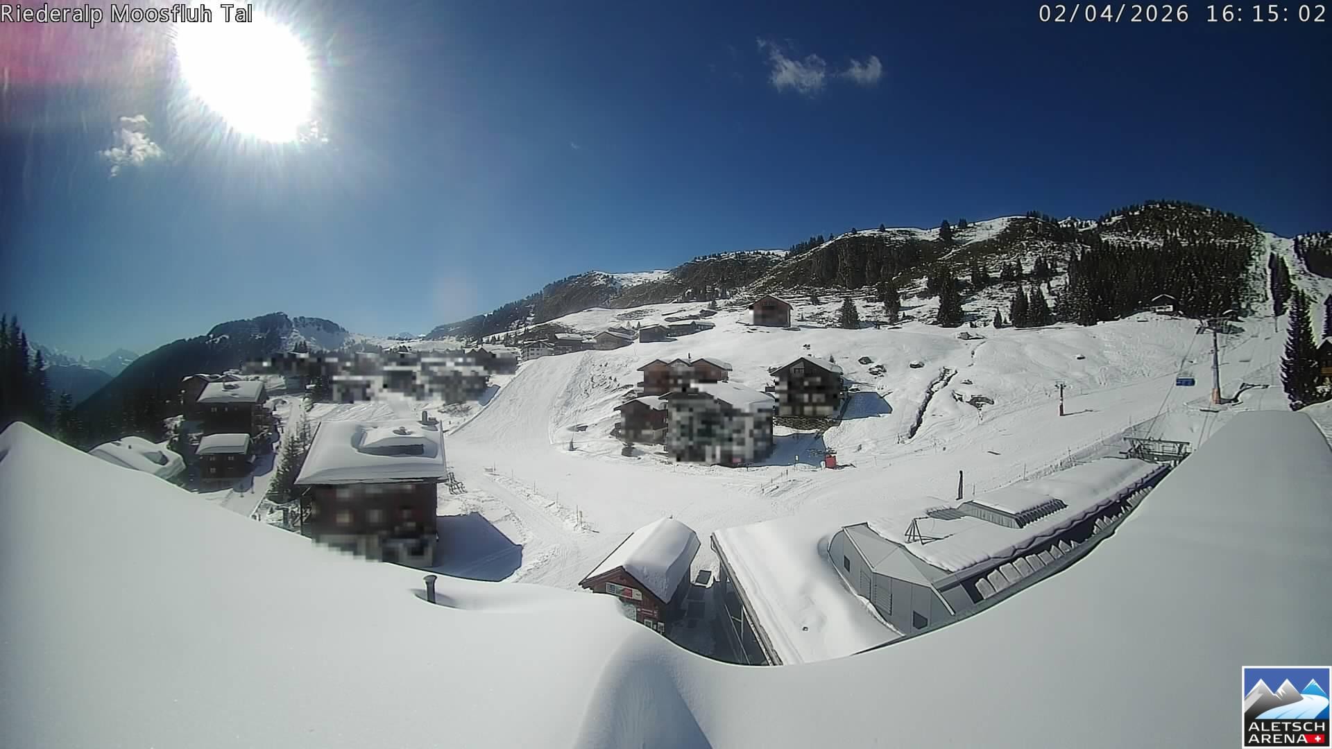 Archiv Foto Webcam Riederalp: Dorfmitte