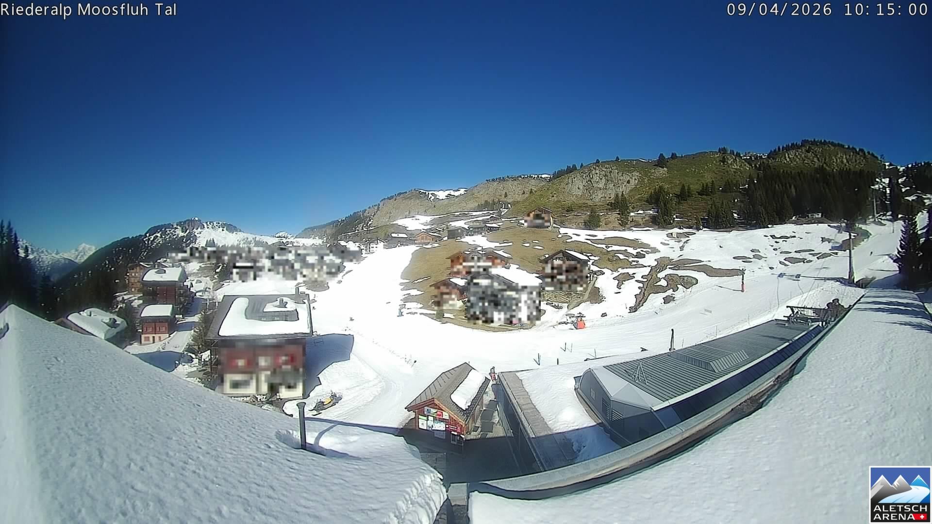 Archiv Foto Webcam Riederalp: Dorfmitte