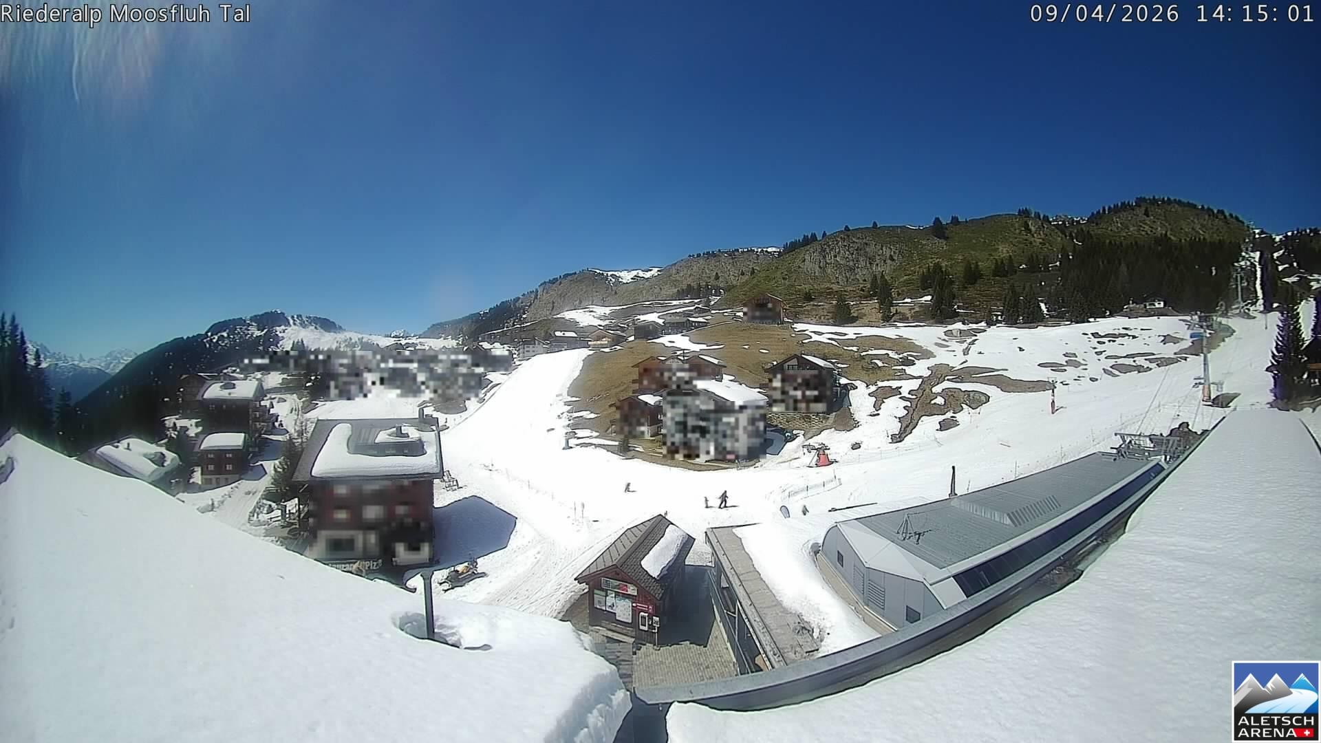 Archiv Foto Webcam Riederalp: Dorfmitte