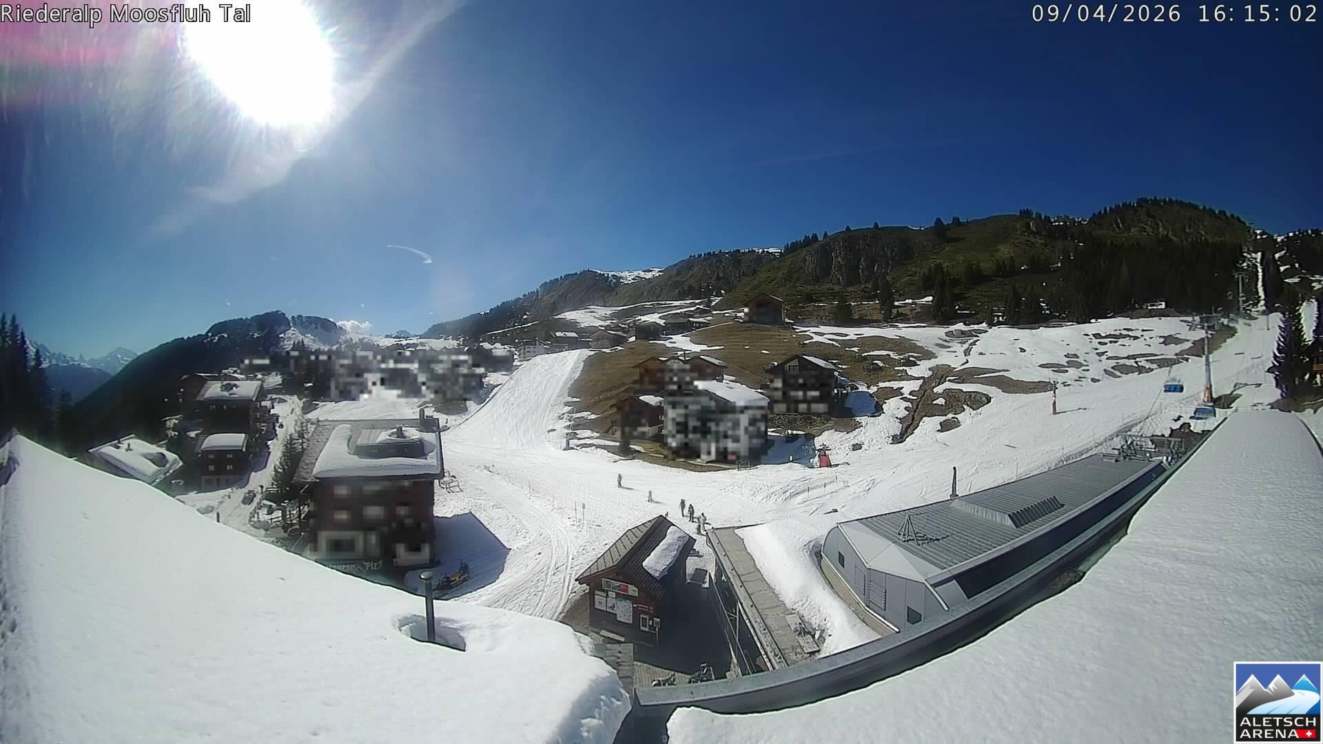 Archiv Foto Webcam Riederalp: Dorfmitte