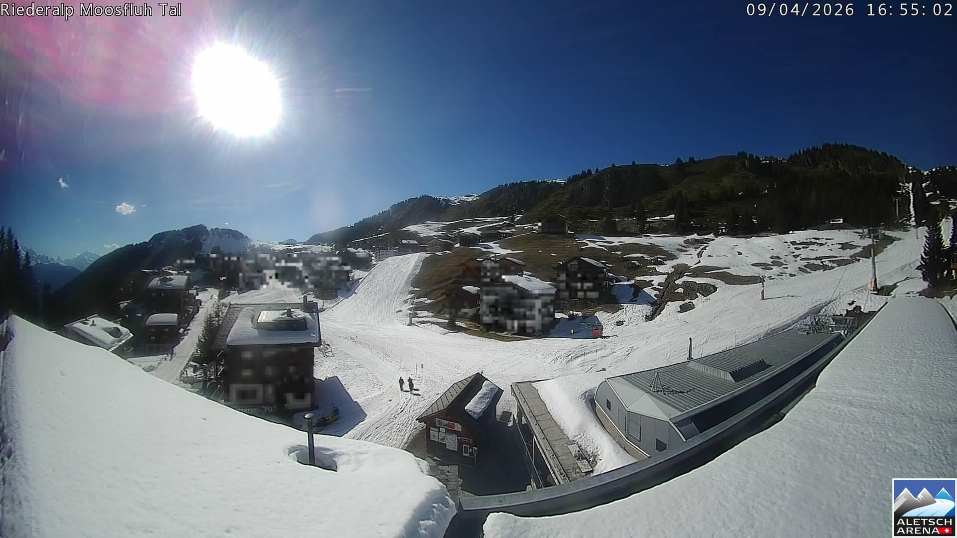 Archiv Foto Webcam Riederalp: Dorfmitte
