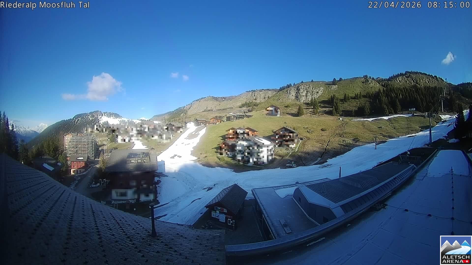 Archived image Webcam Riederalp - Village