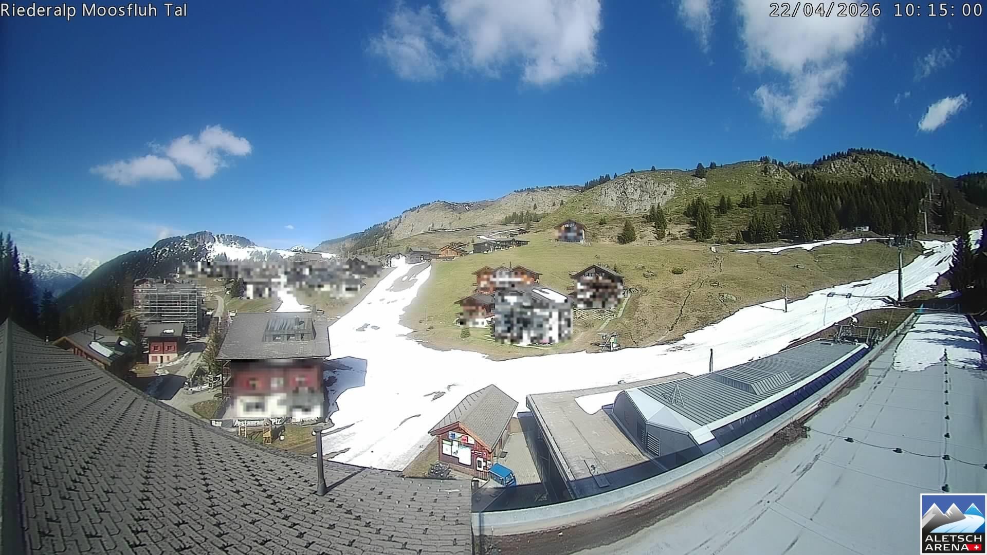Archived image Webcam Riederalp - Village