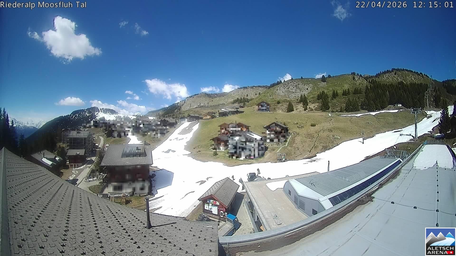 Archived image Webcam Riederalp - Village