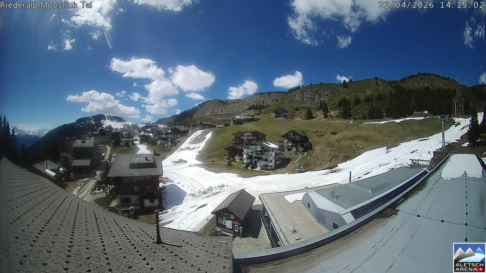 Archived image Webcam Riederalp - Village