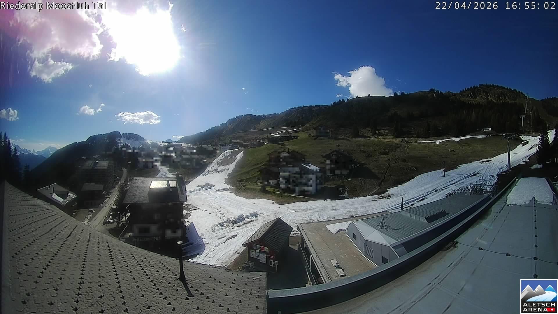 Archived image Webcam Riederalp - Village