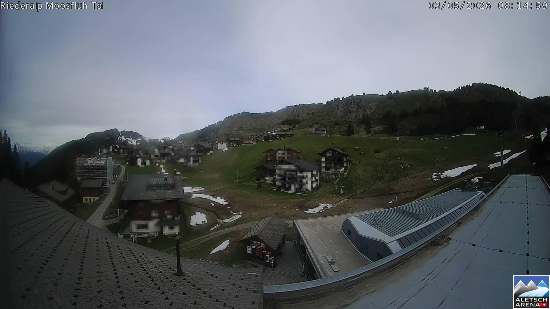 Archiv Foto Webcam Riederalp: Dorfmitte