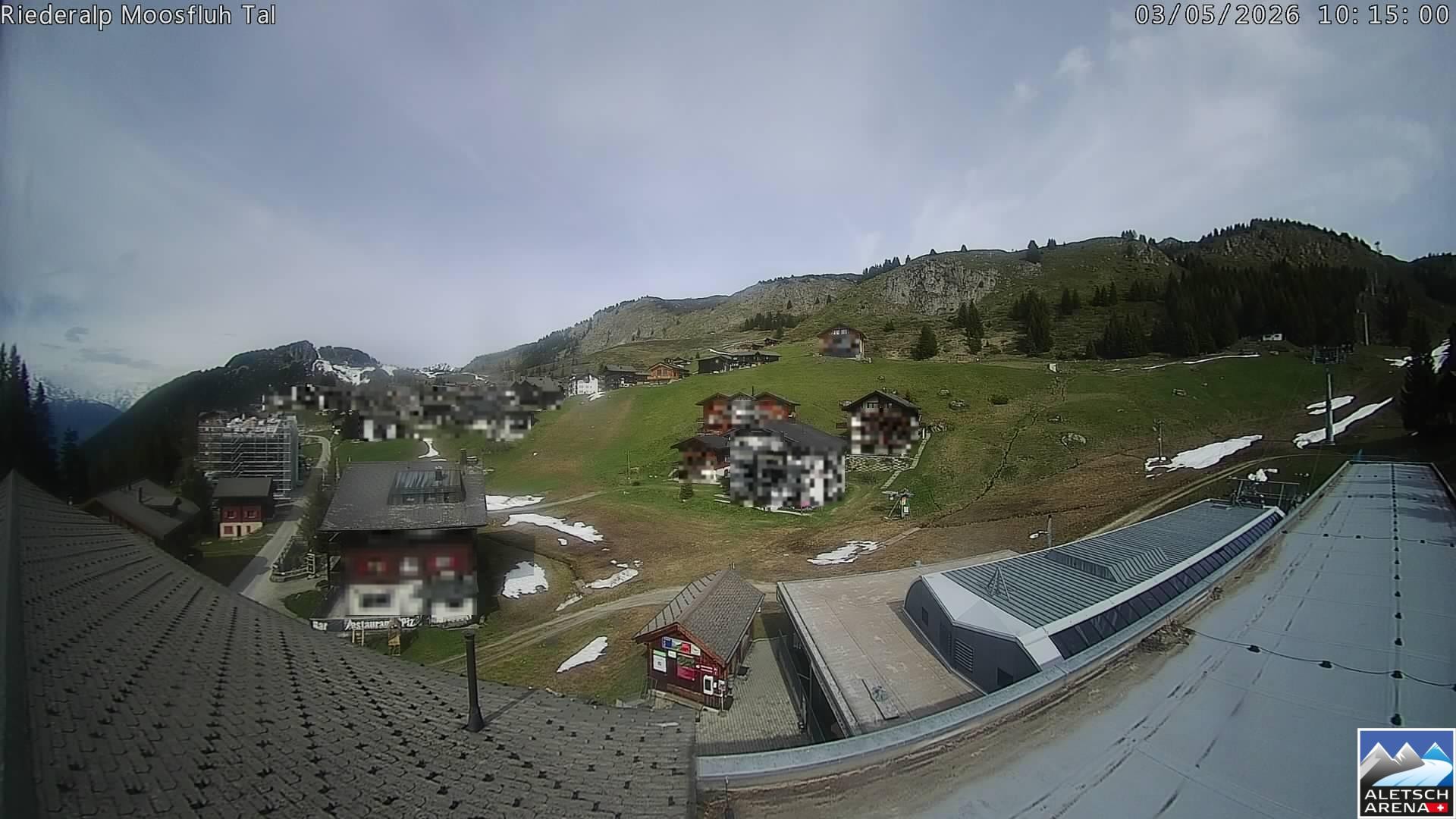 Archiv Foto Webcam Riederalp: Dorfmitte
