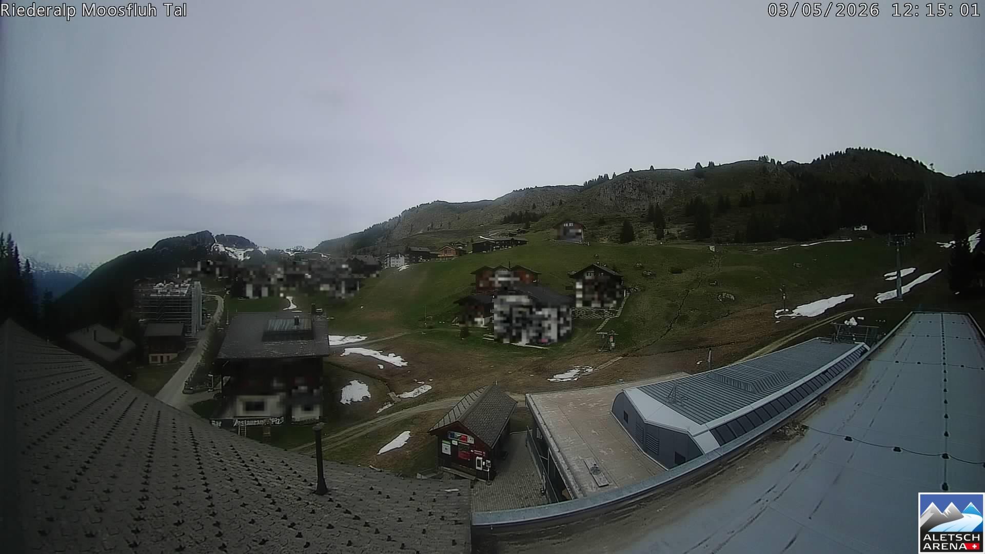 Archiv Foto Webcam Riederalp: Dorfmitte