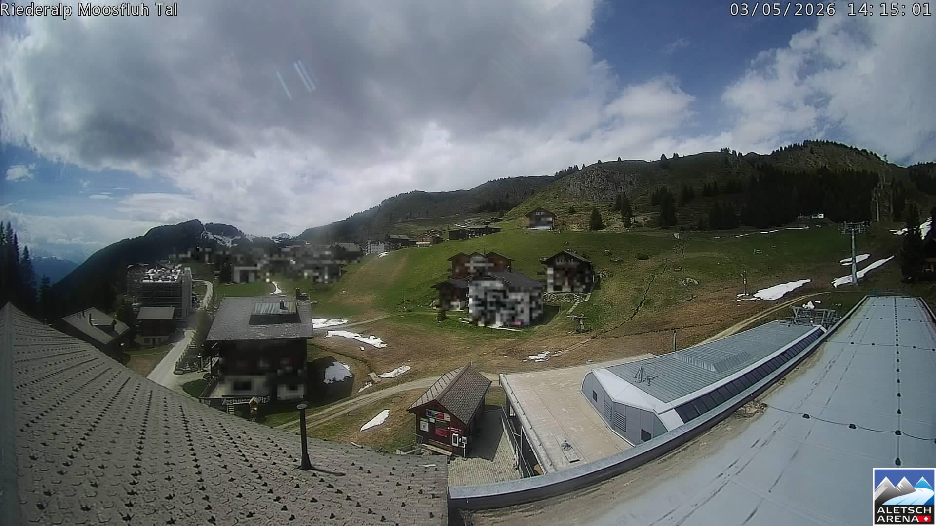 Archiv Foto Webcam Riederalp: Dorfmitte