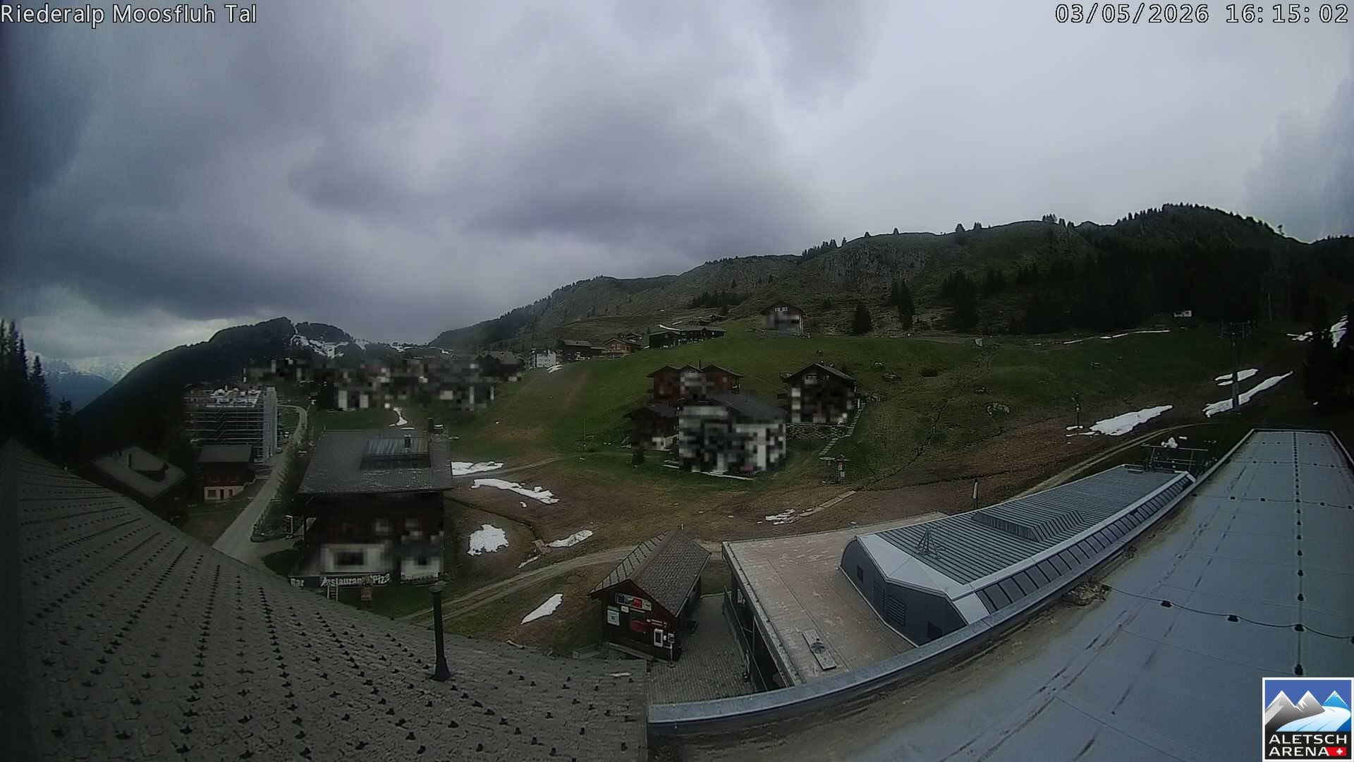 Archiv Foto Webcam Riederalp: Dorfmitte
