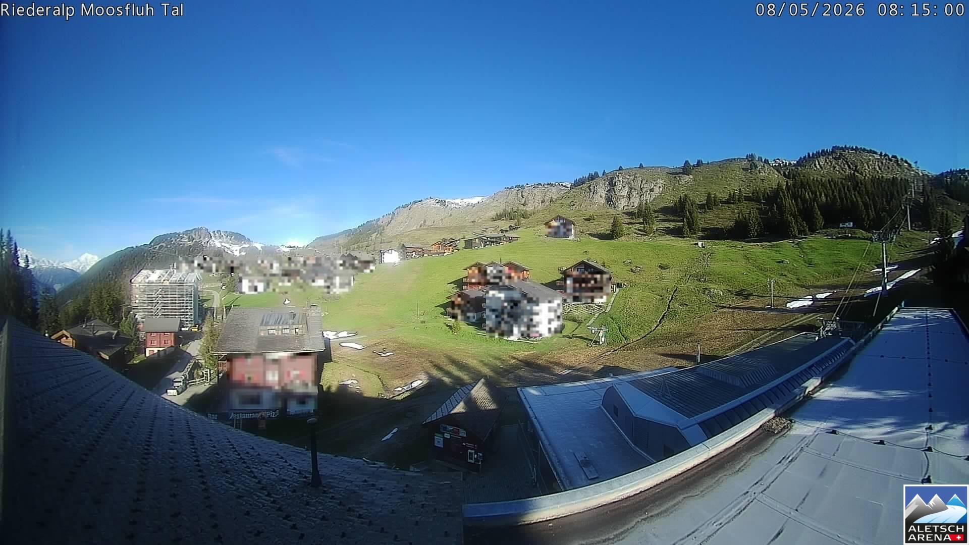 Archiv Foto Webcam Riederalp: Dorfmitte