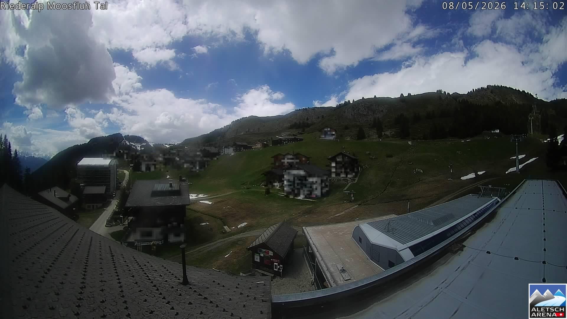 Archiv Foto Webcam Riederalp: Dorfmitte