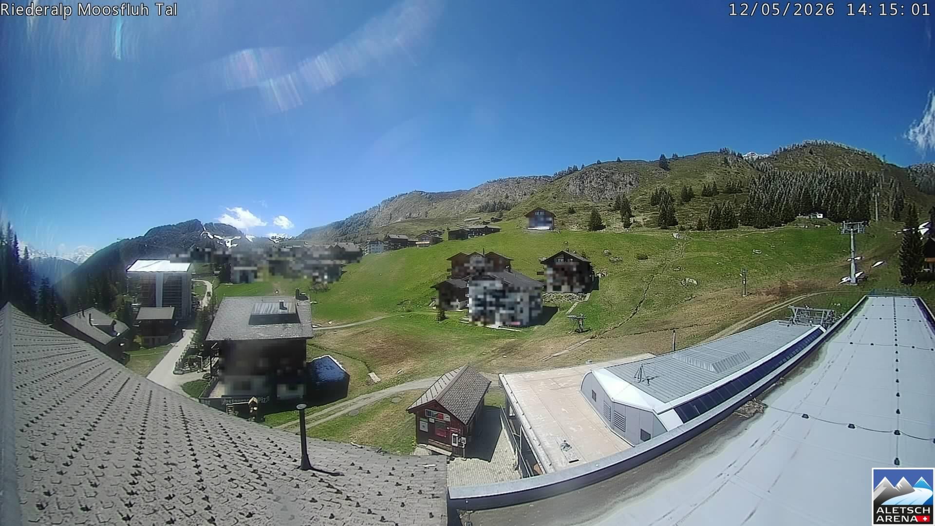 Archiv Foto Webcam Riederalp: Dorfmitte