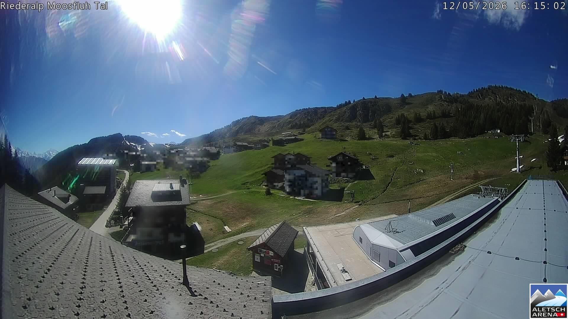 Archiv Foto Webcam Riederalp: Dorfmitte