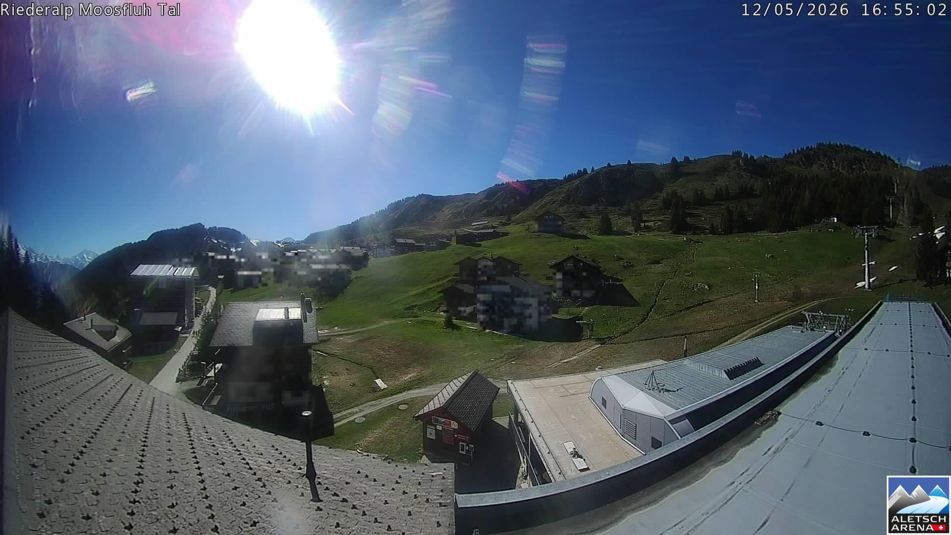 Archiv Foto Webcam Riederalp: Dorfmitte