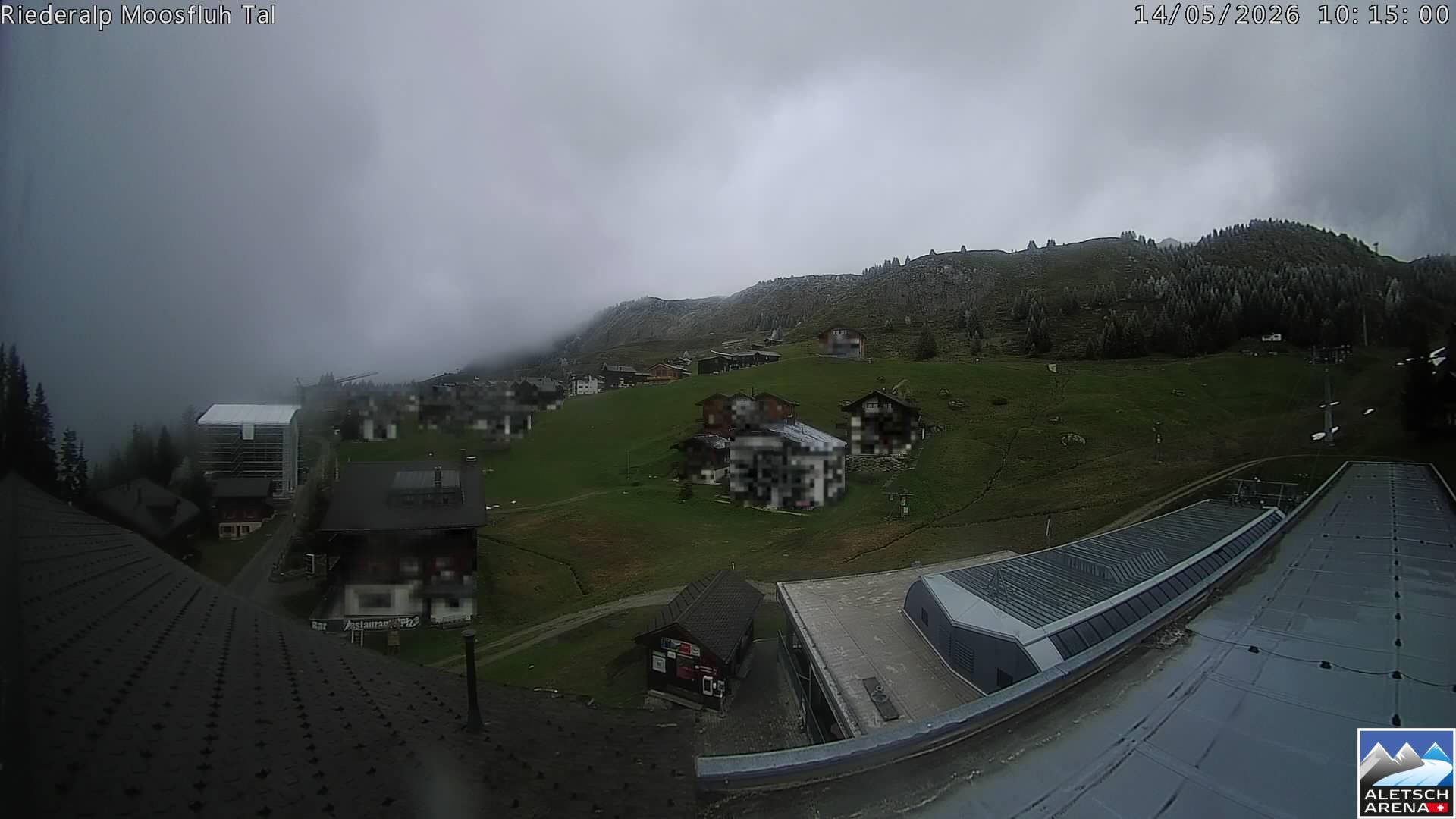 Archiv Foto Webcam Riederalp: Dorfmitte