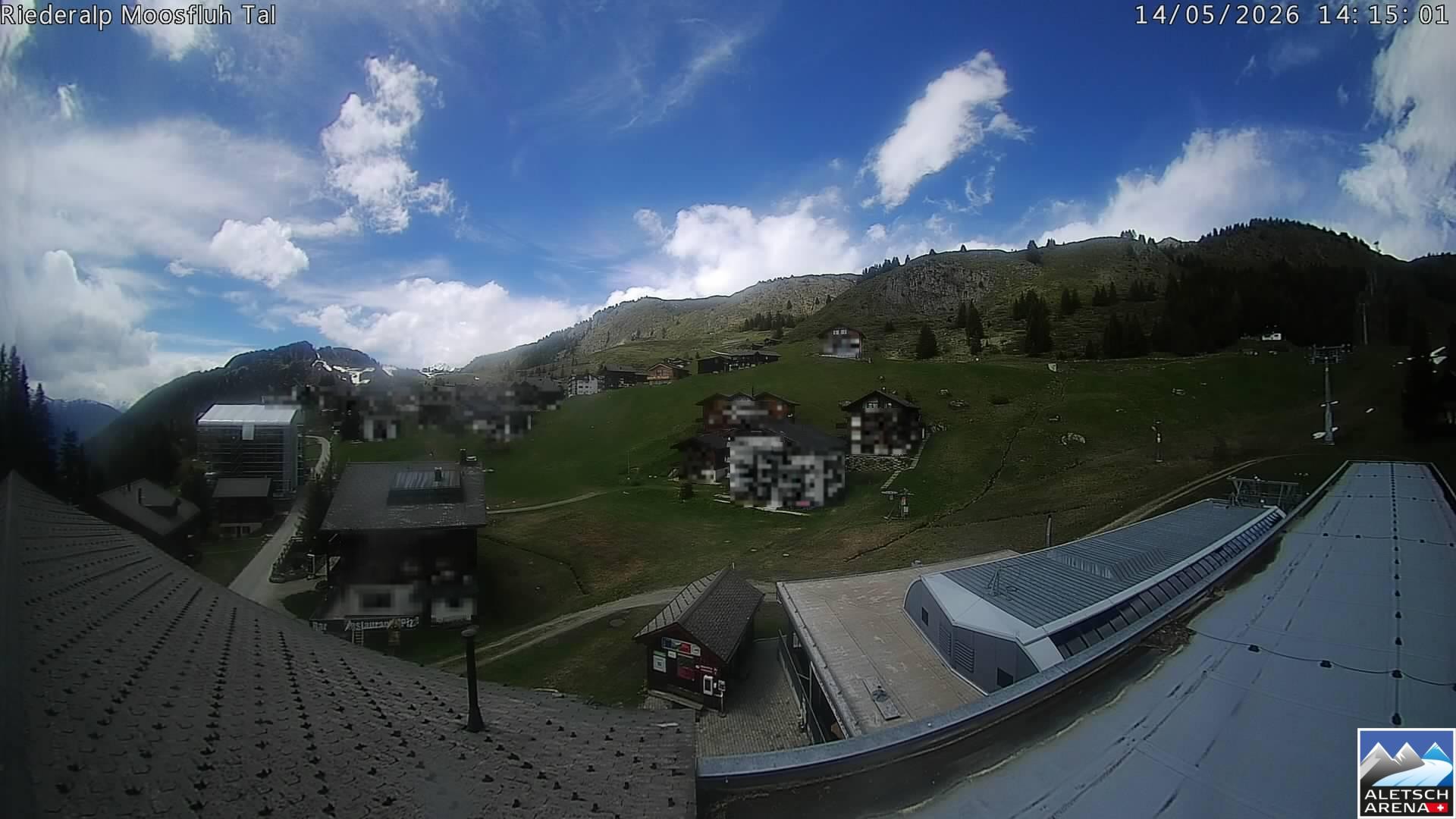 Archiv Foto Webcam Riederalp: Dorfmitte