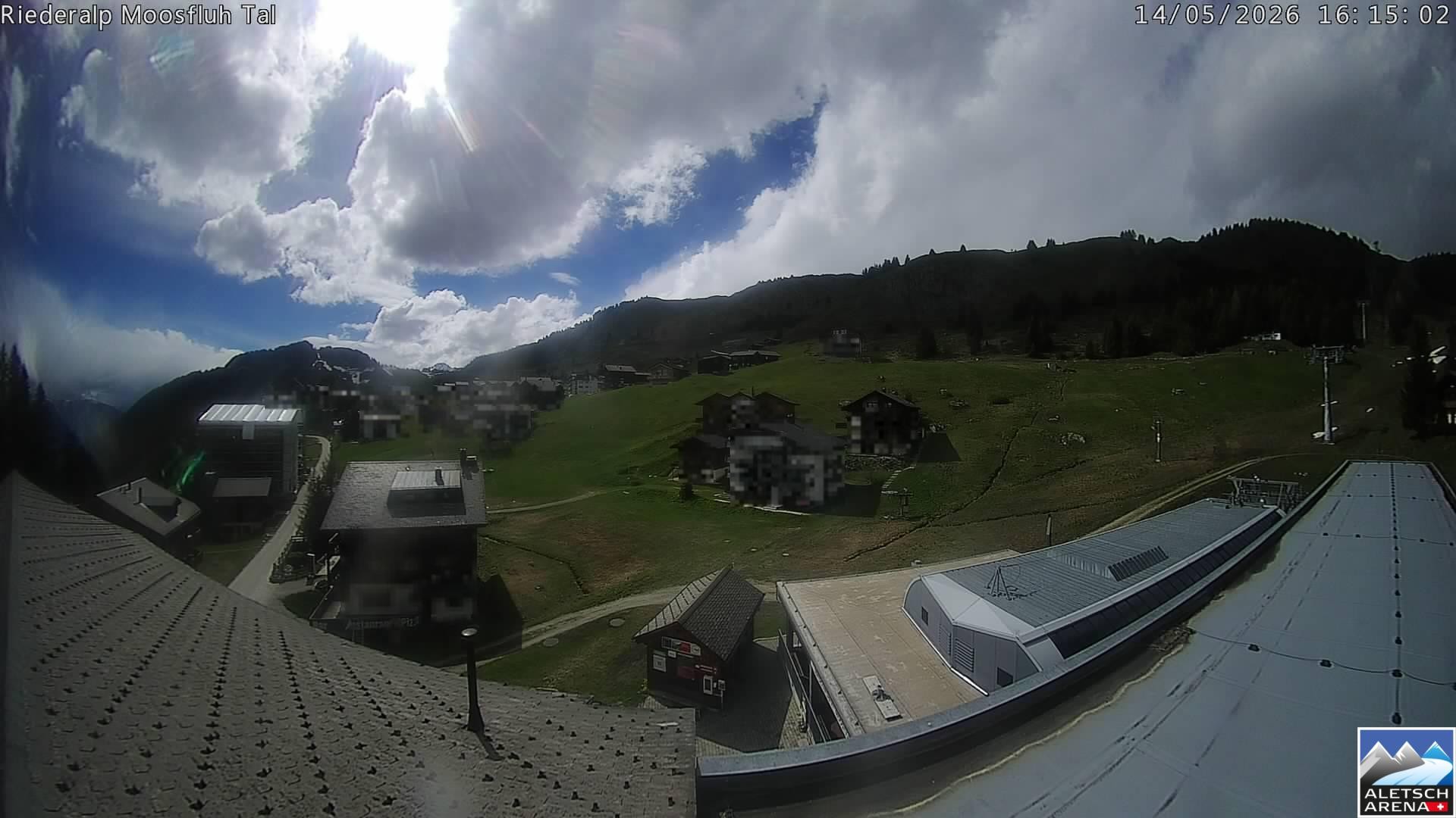 Archiv Foto Webcam Riederalp: Dorfmitte