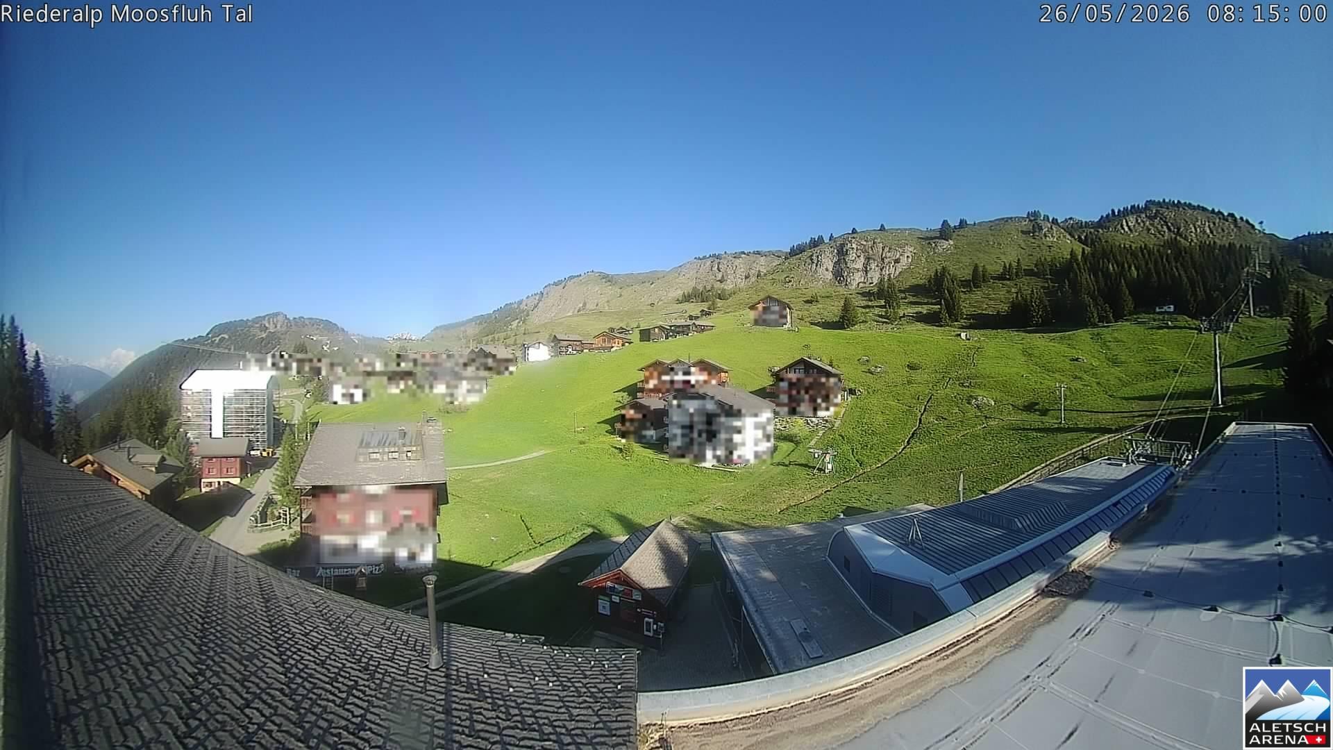 Archiv Foto Webcam Riederalp: Dorfmitte