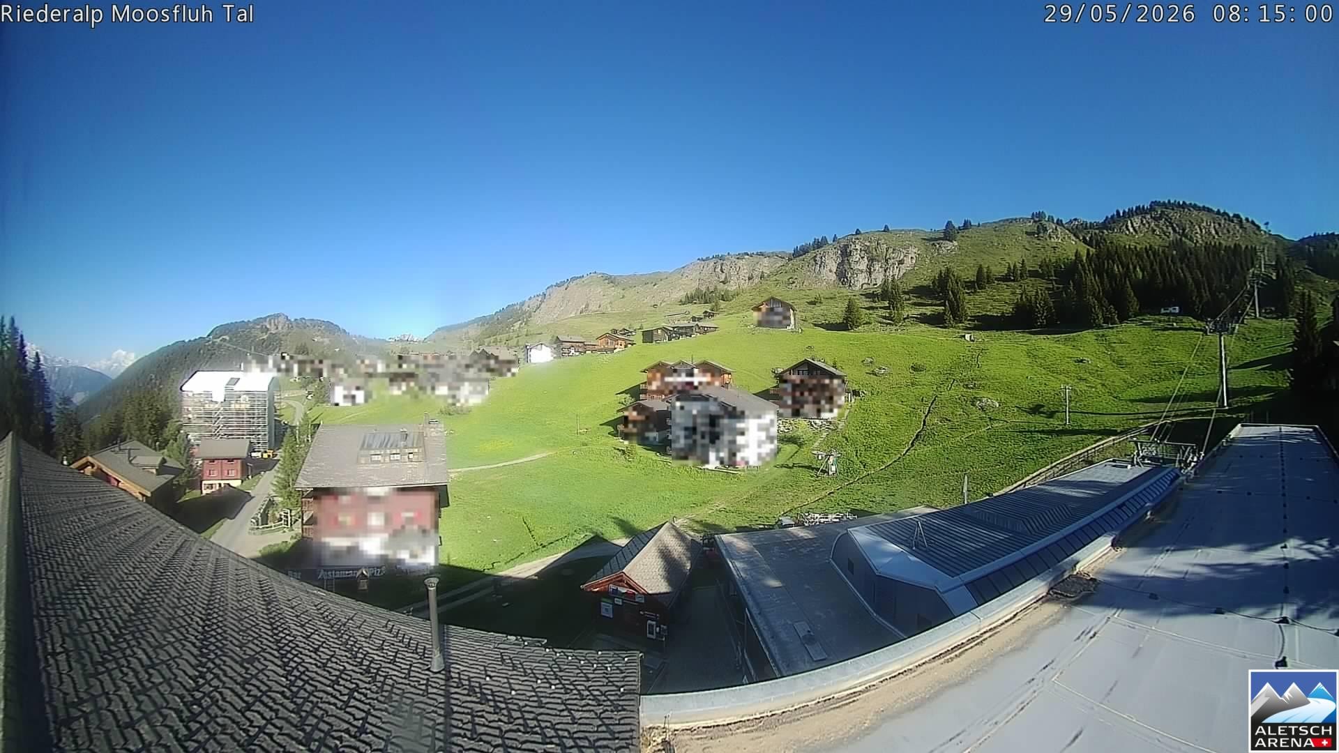 Archiv Foto Webcam Riederalp: Dorfmitte