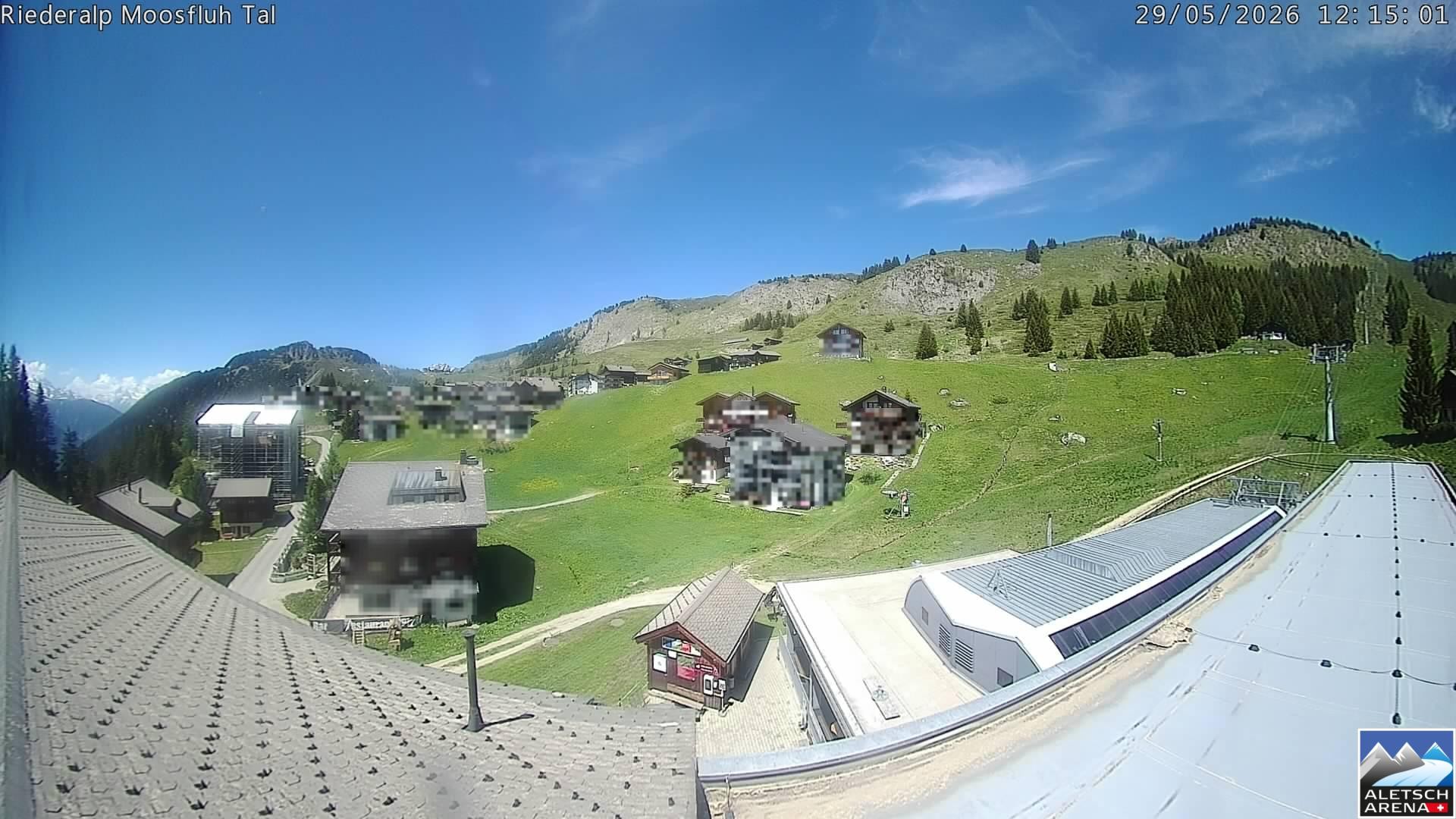 Archiv Foto Webcam Riederalp: Dorfmitte