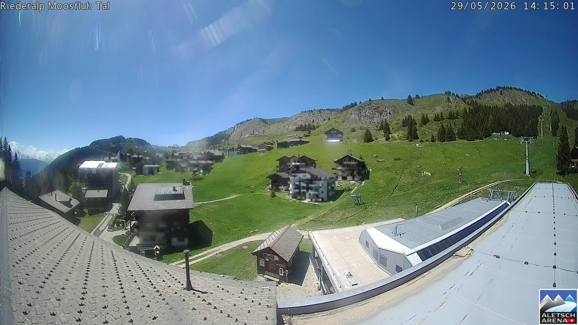 Archiv Foto Webcam Riederalp: Dorfmitte